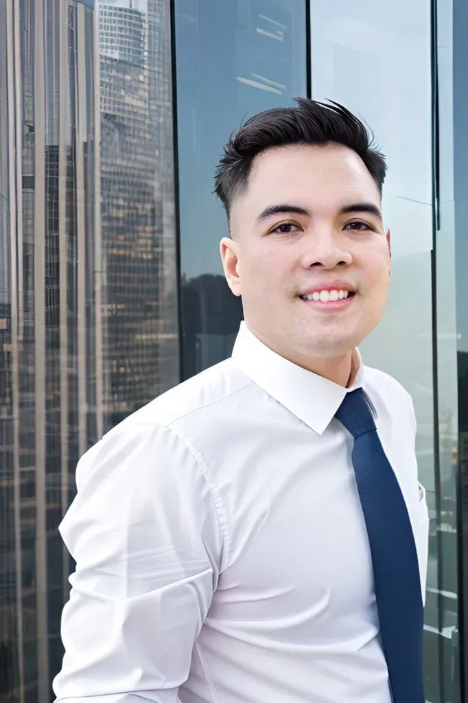James Jefferson Flores Manipis in a suit