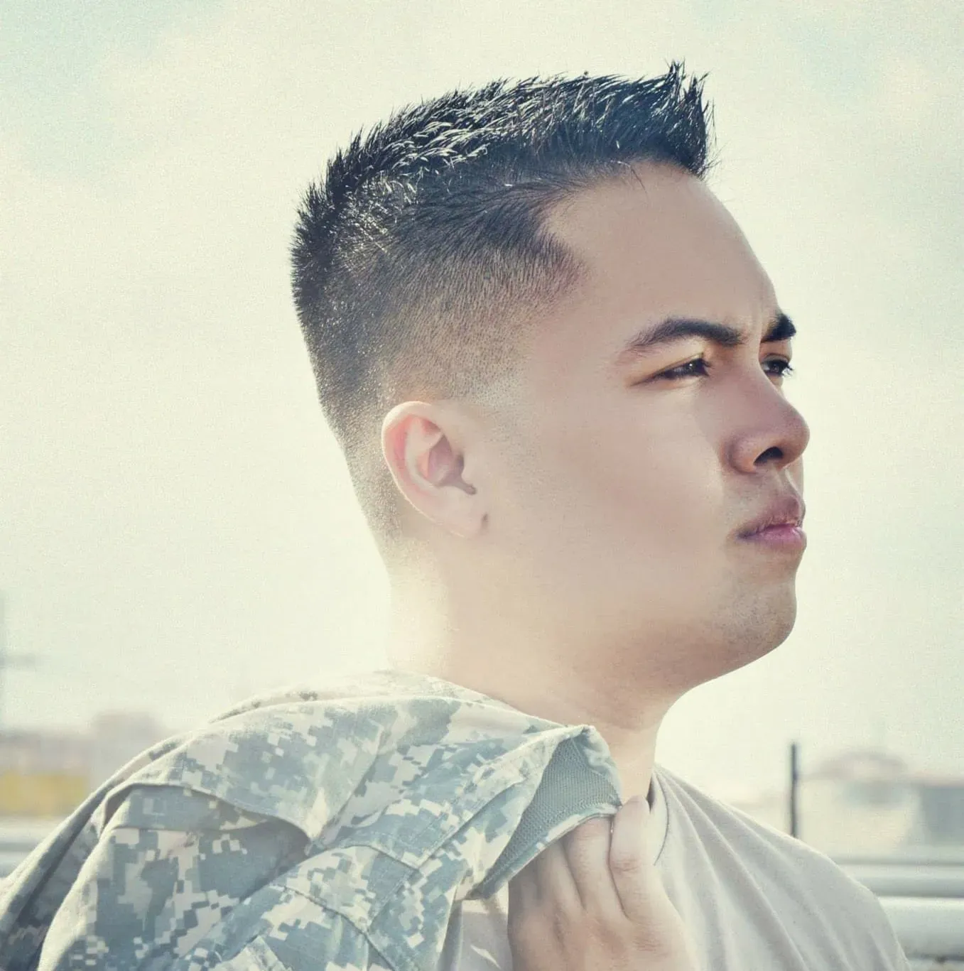 James Jefferson Flores Manipis in U.S. Army uniform