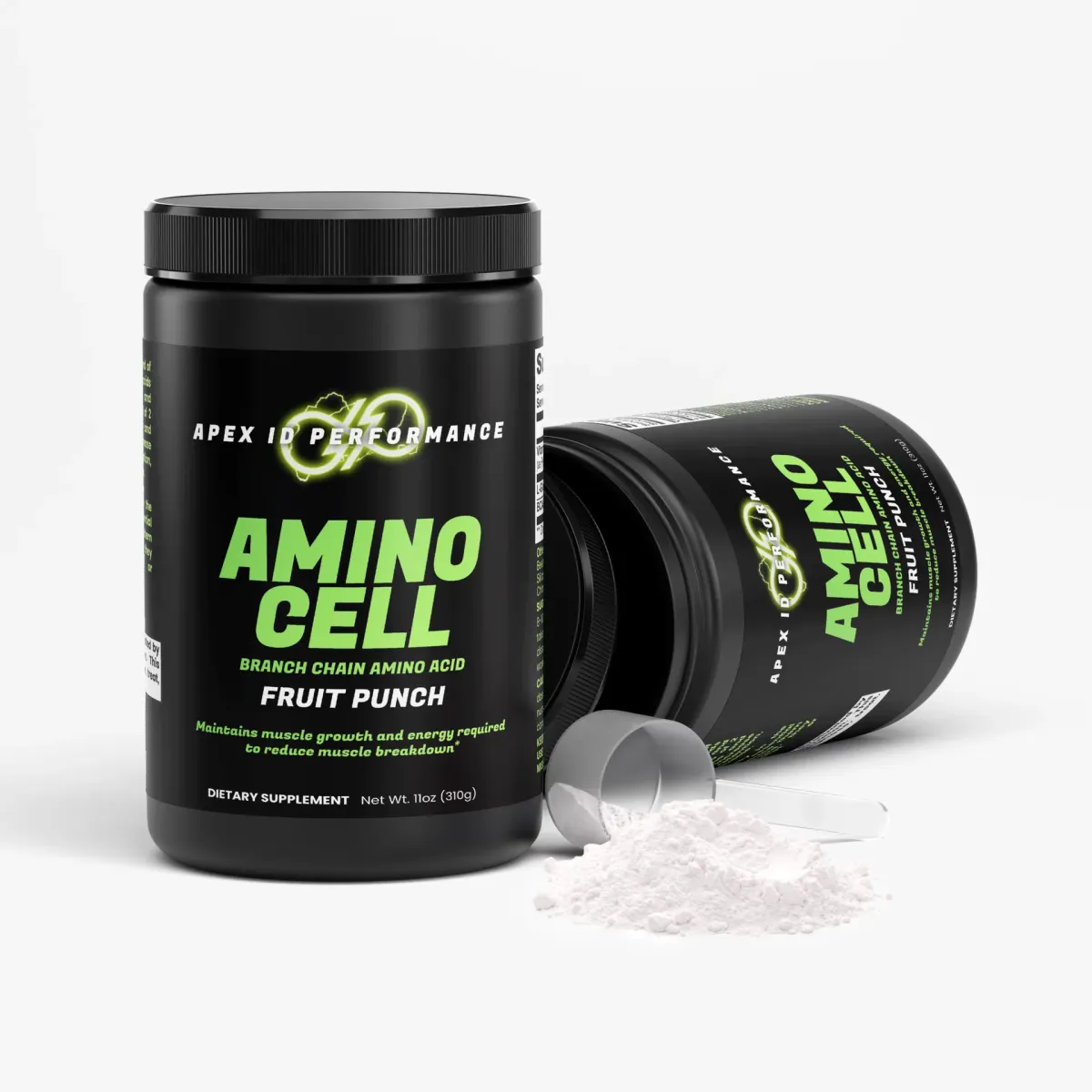 Amino Cell BCAA (Fruit Punch) Intra-Workout Supplements Shopify pack shot, view 3