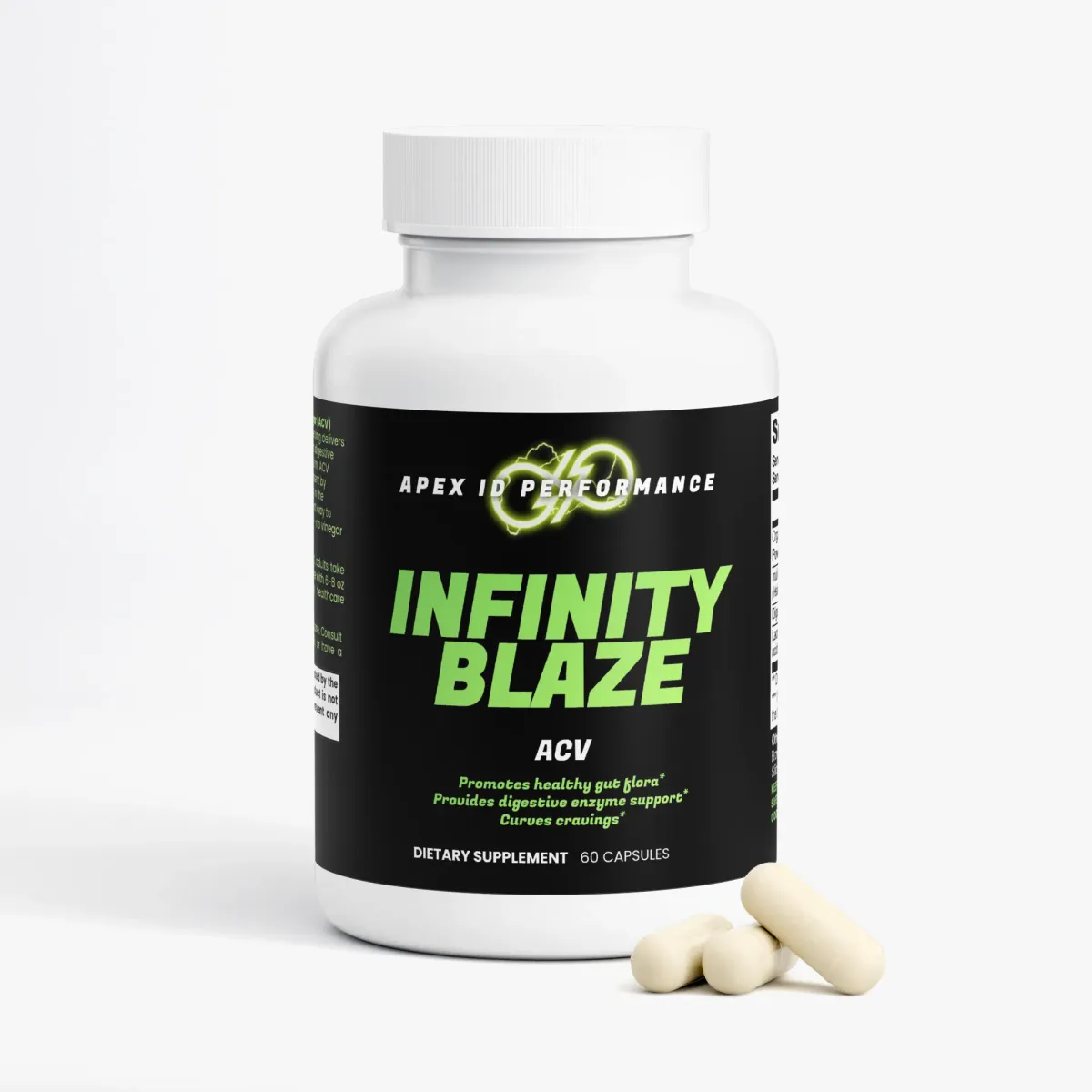 Infinity Blaze ACV Digestive Support Shopify pack shot, view 2