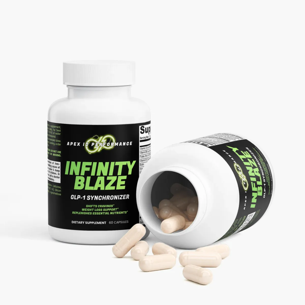 Infinity Blaze GLP-1 Synchronizer Digestive Support Shopify pack shot, view 3
