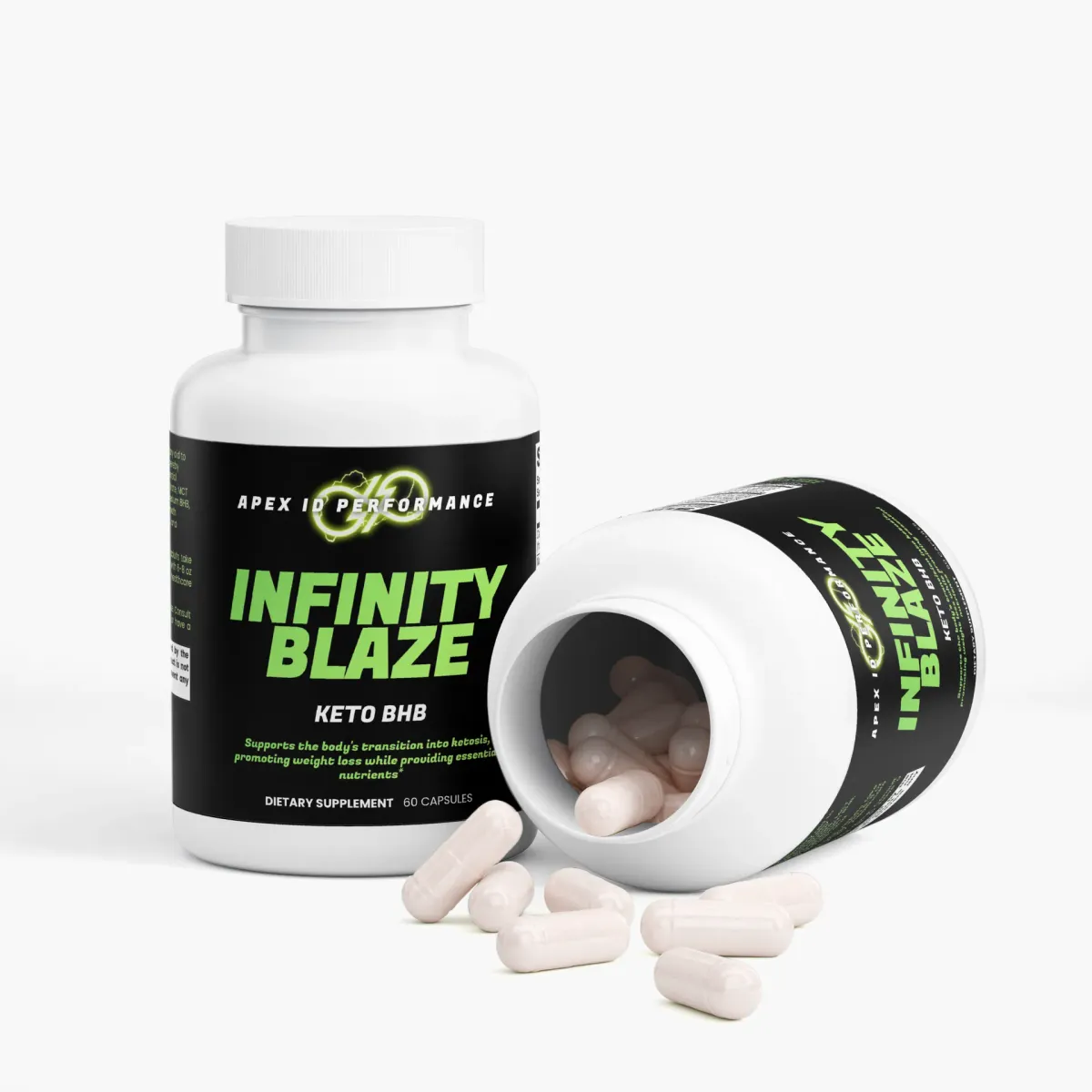 Infinity Blaze Keto BHB Specialty Supplements Shopify pack shot, view 3