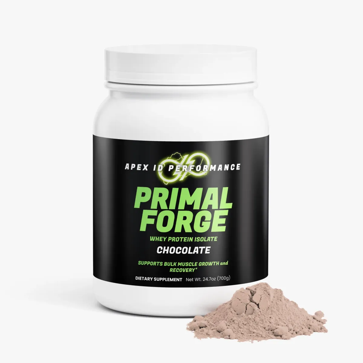 Primal Forge Iso Whey (Chocolate) Proteins Shopify pack shot, view 2