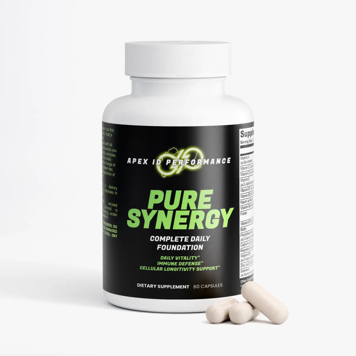 Pure Synergy - Complete Daily Foundation Vitamins & Minerals Shopify pack shot, view 2