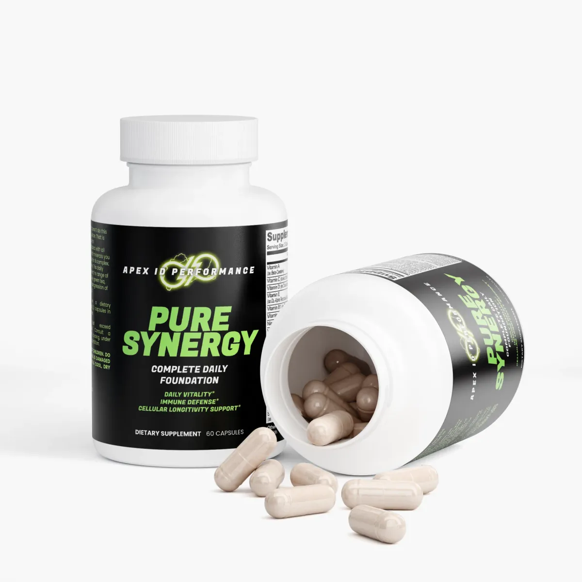 Pure Synergy - Complete Daily Foundation Vitamins & Minerals Shopify pack shot, view 3