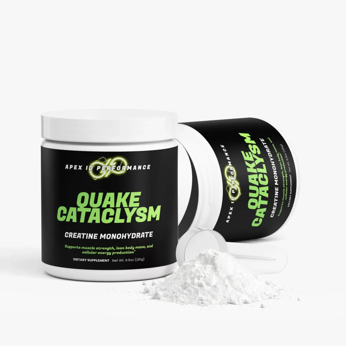 Quake Cataclysm - Creatine Monohydrate Muscle Builders Shopify pack shot, view 3